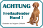 Mobile Preview: Hundeschild, Achtung Hund